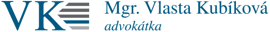 Vlasta Kubíková - advokátka, logo